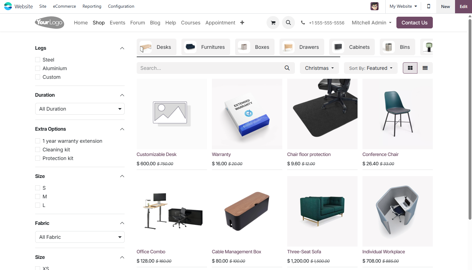 Odoo eCommerce