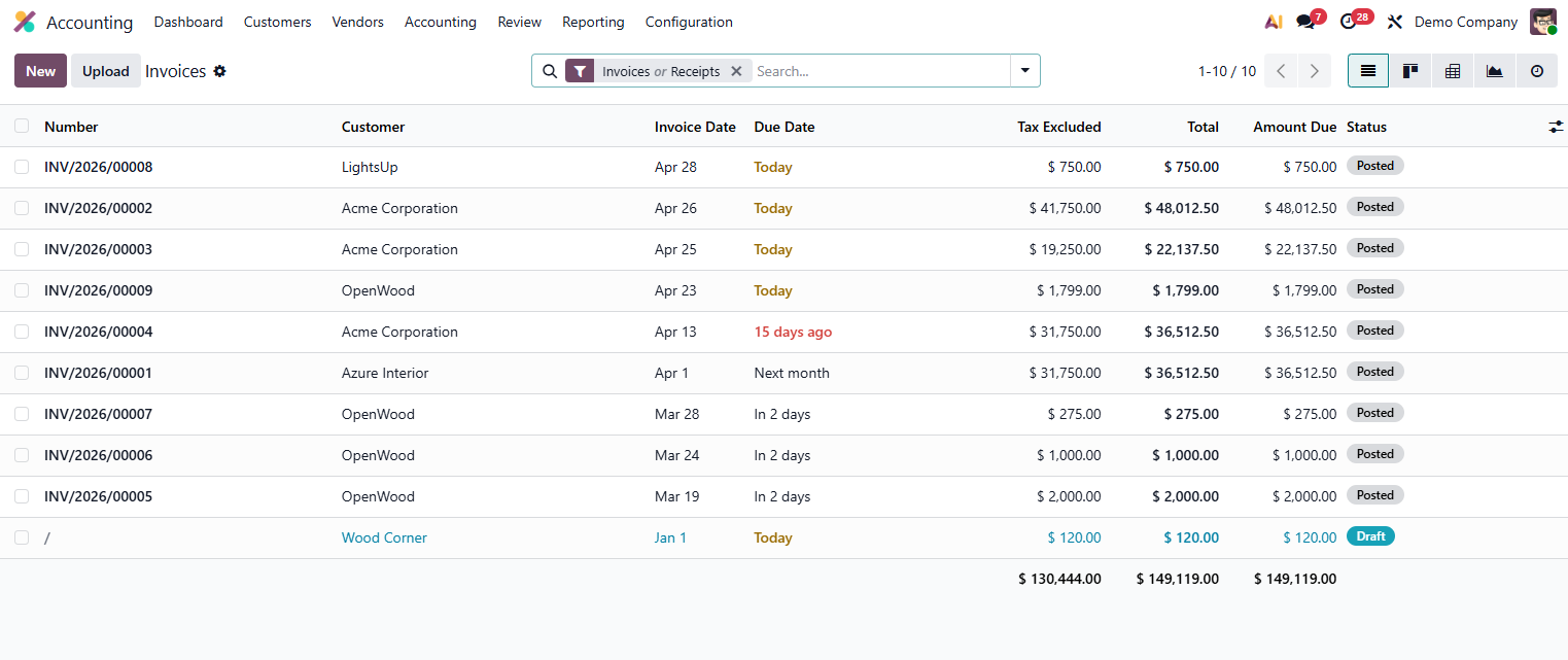 Odoo Invoicing