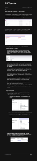 Tipos de atividades